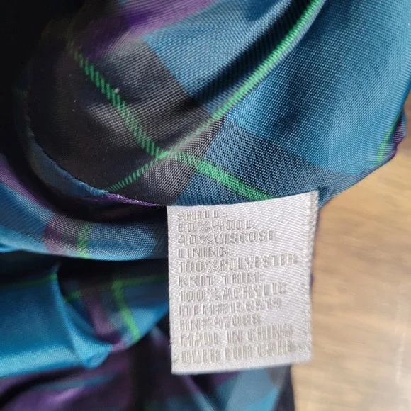 Vintage dELiA*s Women's Navy Blue Toggle Pea Coat M Wool Blend Jacket Y2K Preppy - Picture 9 of 13